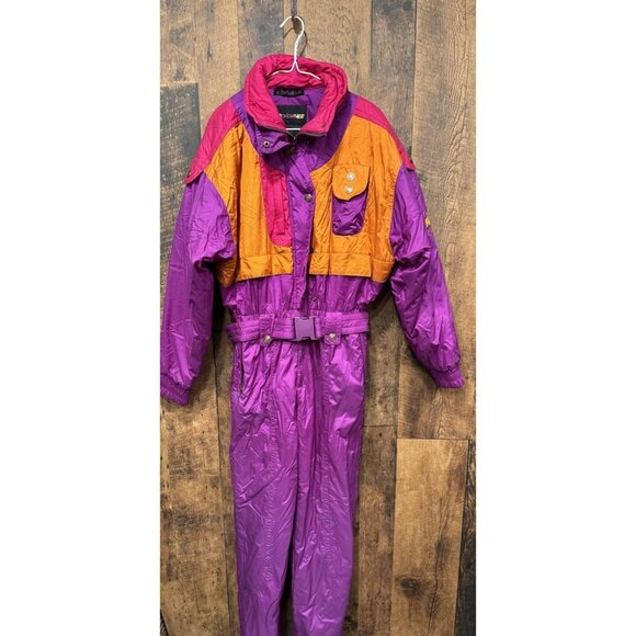 Vintage Pedigree Women’s Retro One Piece Snowsuit Size 14 - Picture 2 of 12